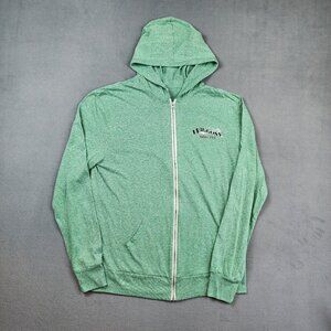 Willow Street Pub Hoodie Men's Medium Green Zip Up Pennsylvania Bar Travel